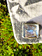 Broche Motiv: Foto på tekstil 6x6 cm